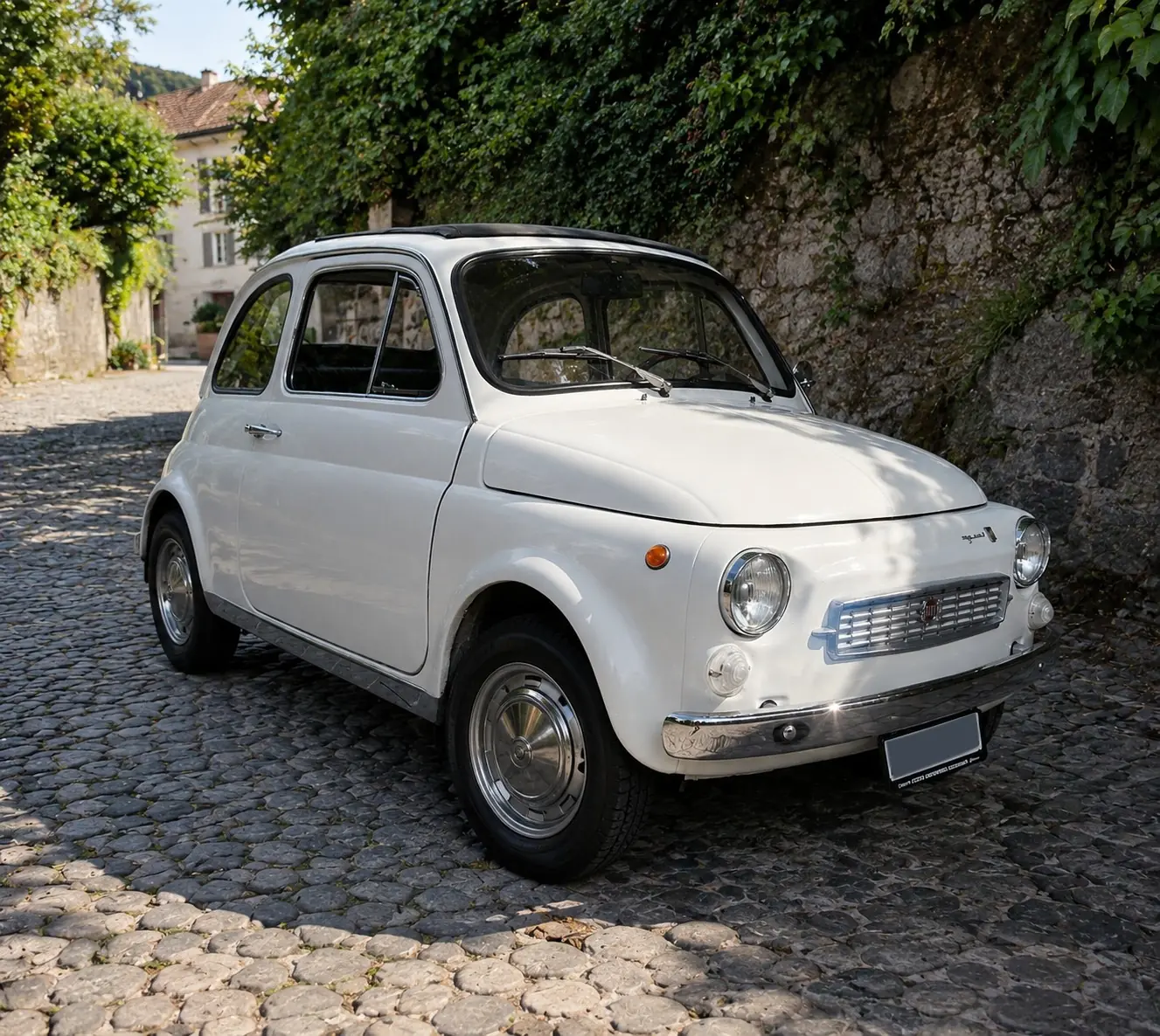 Fiat 500F 1970 — Icône vintage restaurée, style Francis Lombardi intemporel — vue extérieure