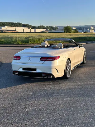 Mercedes-Benz S 63 AMG Cabriolet — 612 ch, 4MATIC+, blanc métallisé 2020 — détail