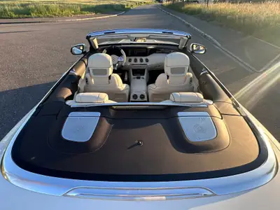 Mercedes-Benz S 63 AMG Cabriolet — 612 ch, 4MATIC+, blanc métallisé 2020 — Miniature 7