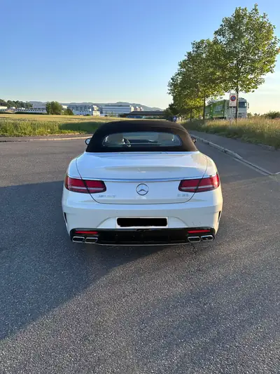 Mercedes-Benz S 63 AMG Cabriolet — 612 ch, 4MATIC+, blanc métallisé 2020 — Miniature 17