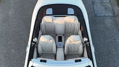 Mercedes-Benz S 63 AMG Cabriolet — 612 ch, 4MATIC+, blanc métallisé 2020 — Miniature 20