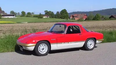 Lotus Elan Sprint 1971 — Légendaire British Sports Car, 136 ch d'authenticité — fianco