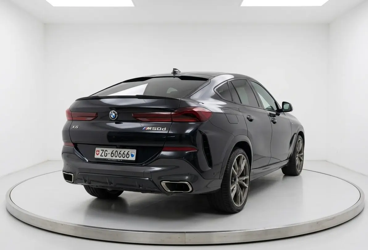 BMW X6 M50d — SUV coupé musclé, 400 ch diesel, équipement complet — Außenansicht
