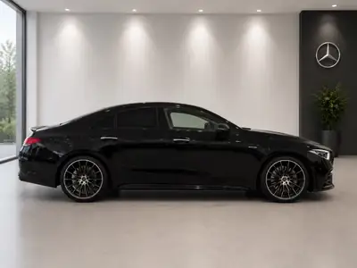 Mercedes-Benz CLS 450 AMG Line 4Matic — Coupé berline premium, hybride léger, 48 500 km — fianco