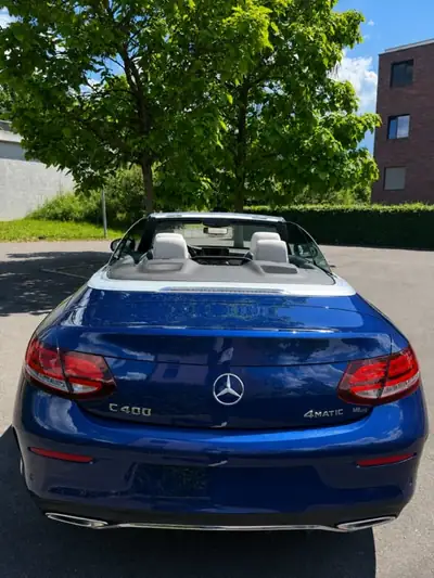 Mercedes-Benz C 400 AMG Line 4matic Cabrio — Cabriolet sportif 333 ch, très faible kilométrage — Heckansicht