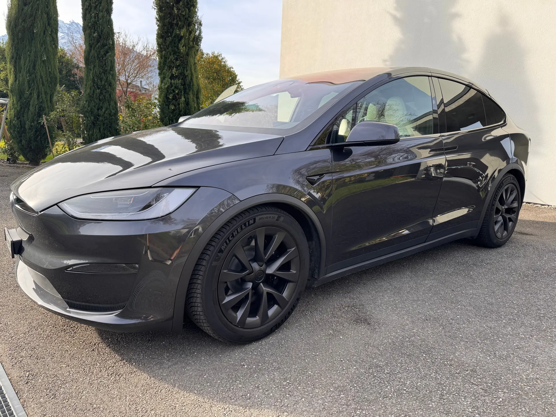 Tesla Model X Long Range 2025 — SUV électrique 7 places, garantie jusqu'en 2032 — vista esterna