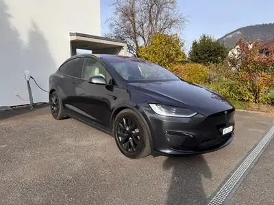 Tesla Model X Long Range 2025 — SUV électrique 7 places, garantie jusqu'en 2032 — fianco