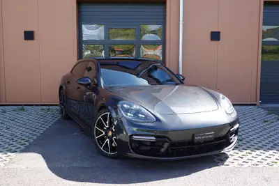 Porsche Panamera GTS Sport Turismo — Break sportif 460 ch, toit panoramique, services Porsche — vue extérieure