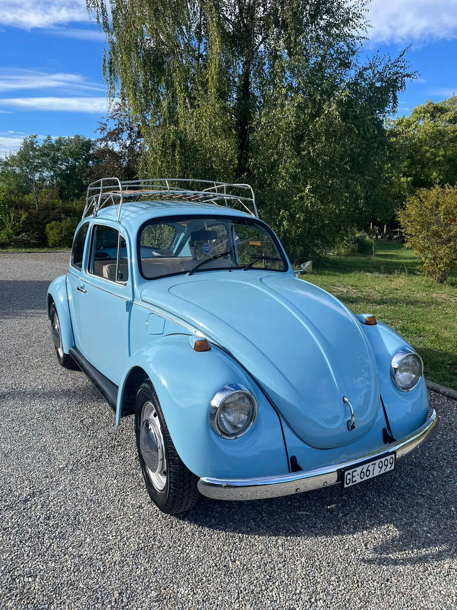 Volkswagen Käfer 1973 — L'icône automobile vintage, kilométrage exceptionnel — vue extérieure