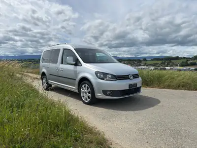 VW Caddy Maxi Highline 2.0 TDI — 7 places, cuir Nappa et toit ouvrant, 70 000 km — interni