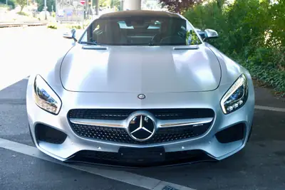 Mercedes-AMG GT S 2017 — Coupé sportif 510 ch, entretien MB complet, sans accident — Heckansicht