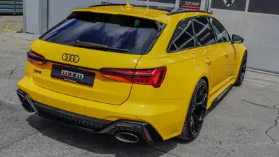 Audi RS6 Avant 4.0 V8 TFSI — Performance 600 ch, Vegas Gelb Exclusive, MTM tuning — detail