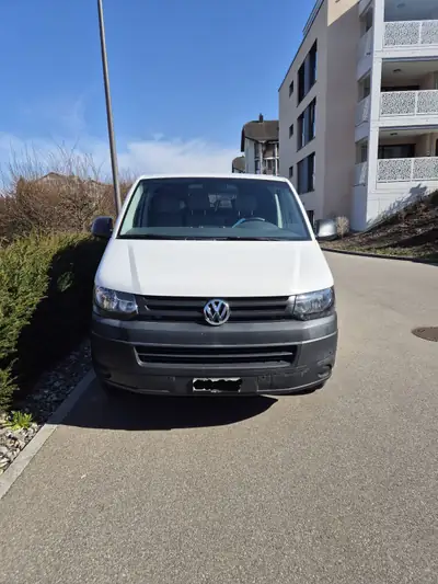 VW T5 Transporter 2.0 TDI — Utilitaire polyvalent, courroie neuve, attelage intégré — fianco