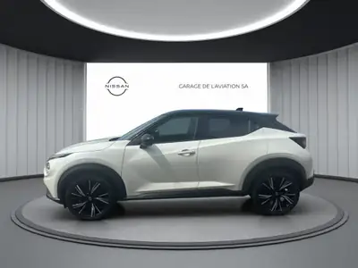 Nissan Juke 1.0 DIG-T Tekna DCT — Citadin dynamique, essence efficace et allure sportive — Heckansicht