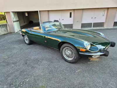 Jaguar E-Type V12 Cabrio 1974 — Légende britannique, moteur mythique — côté