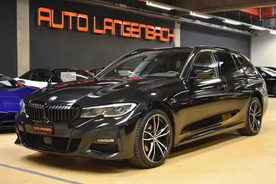 BMW 320d xDrive Touring M Sport — Berline familiale diesel, équipement haut de gamme et service gratuit — exterior view