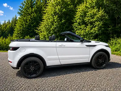 Land Rover Range Rover Evoque 2.0 Si4 SE Dynamic — Cabriolet luxe 4x4, design premium — arrière