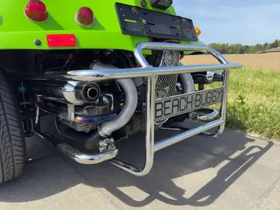 VW Buggy Hustler Beach Buggy 1976 — Cabriolet de légende, fraîchement révisé — interni