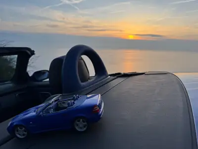 Mercedes-Benz SLK 230 Kompressor AMG & DESIGNO — Cabriolet sportif 193 ch, pack AMG complet — Miniatur 8