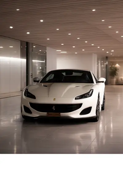 Ferrari Portofino Cabrio Bianco Italia Matt — 599 ch, 7600 km, état concession — Außenansicht