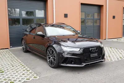 Audi RS6 Avant 4.0 TFSI V8 Performance — Break sportif 605 ch, toit ouvrant, sans accident — arrière