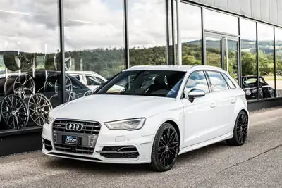 Audi S3 2.0 TFSI Quattro 2013 — Berline sportive allemande, 301 ch et roues hiver — side view