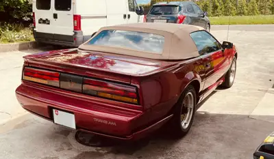 Pontiac Firebird Trans Am V8 Cabrio 1992 — Légende américaine, moteur 5.0L, sans accident — Miniature 19