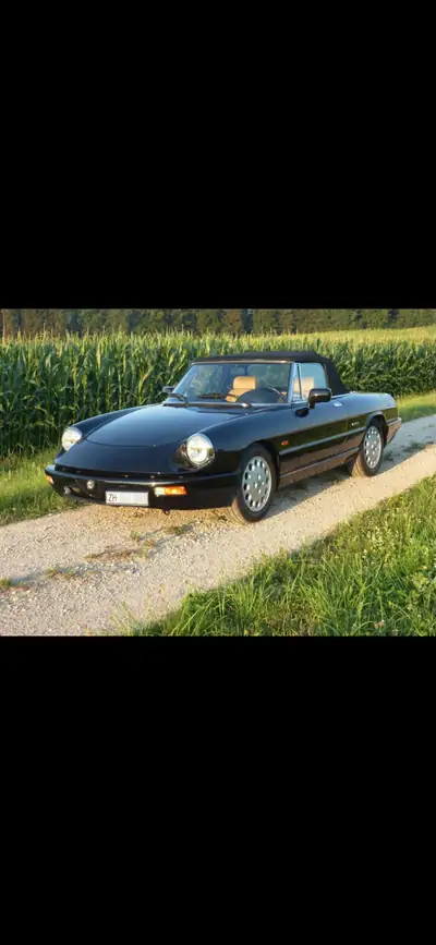Alfa Romeo Spider 2.0 — Cabriolet classique 1991, 79'000 km, sans sinistre — arrière
