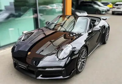 Porsche 911 Cabriolet 3.7 Turbo — Roadster mythique, 580 ch, très faible kilométrage — Seitenansicht