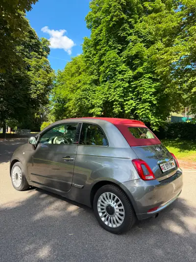 Fiat 500 Cabriolet TwinAir Turbo — Citadine décapotable, embrayage neuf, 92000 km — Heckansicht