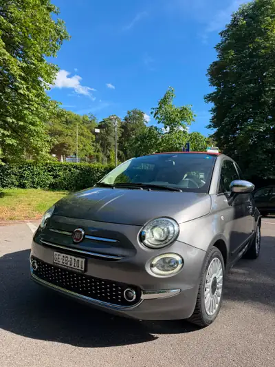 Fiat 500 Cabriolet TwinAir Turbo — Citadine décapotable, embrayage neuf, 92000 km — Außenansicht