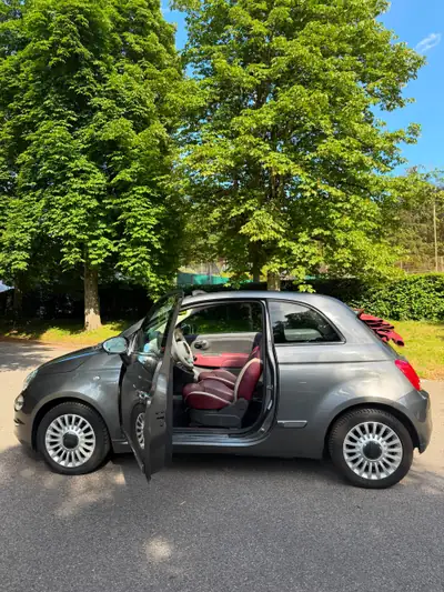 Fiat 500 Cabriolet TwinAir Turbo — Citadine décapotable, embrayage neuf, 92000 km — Seitenansicht