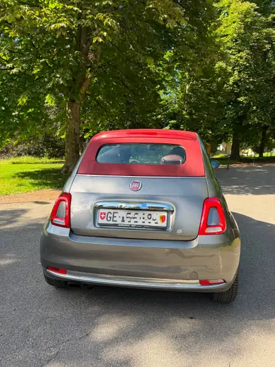 Fiat 500 Cabriolet TwinAir Turbo — Citadine décapotable, embrayage neuf, 92000 km — Innenraum