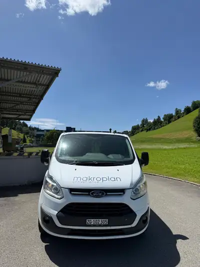 Ford Transit Custom L2 2.2 TDCi — Utilitaire aménagé complet avec système d'outils intégré — Seitenansicht