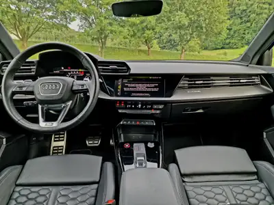 Audi RS3 Sportback — 400 ch, Bleu Nogaroblau, CH-Garantie 10 ans — Miniature 11