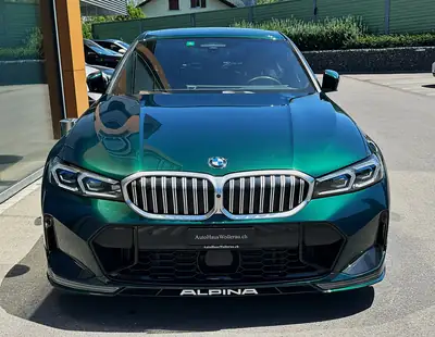 BMW-Alpina B3 3.0 Biturbo 4x4 — 495 ch, berline haute performance vert métallisé — dettaglio