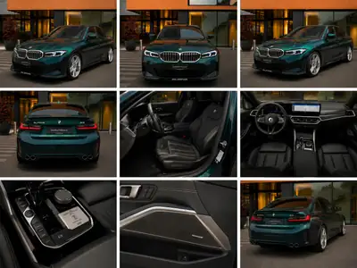 BMW-Alpina B3 3.0 Biturbo 4x4 — 495 ch, berline haute performance vert métallisé — Miniatura 8