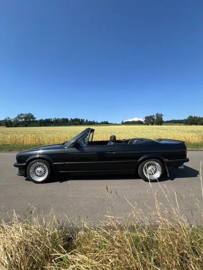BMW 325i Cabrio E30 — Roadster classique, cuir, BBS, prêt à l'emploi — Miniature 7