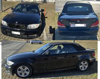 BMW 118i Cabriolet — Roadster élégant, 280000 km, équipé et fiable — côté