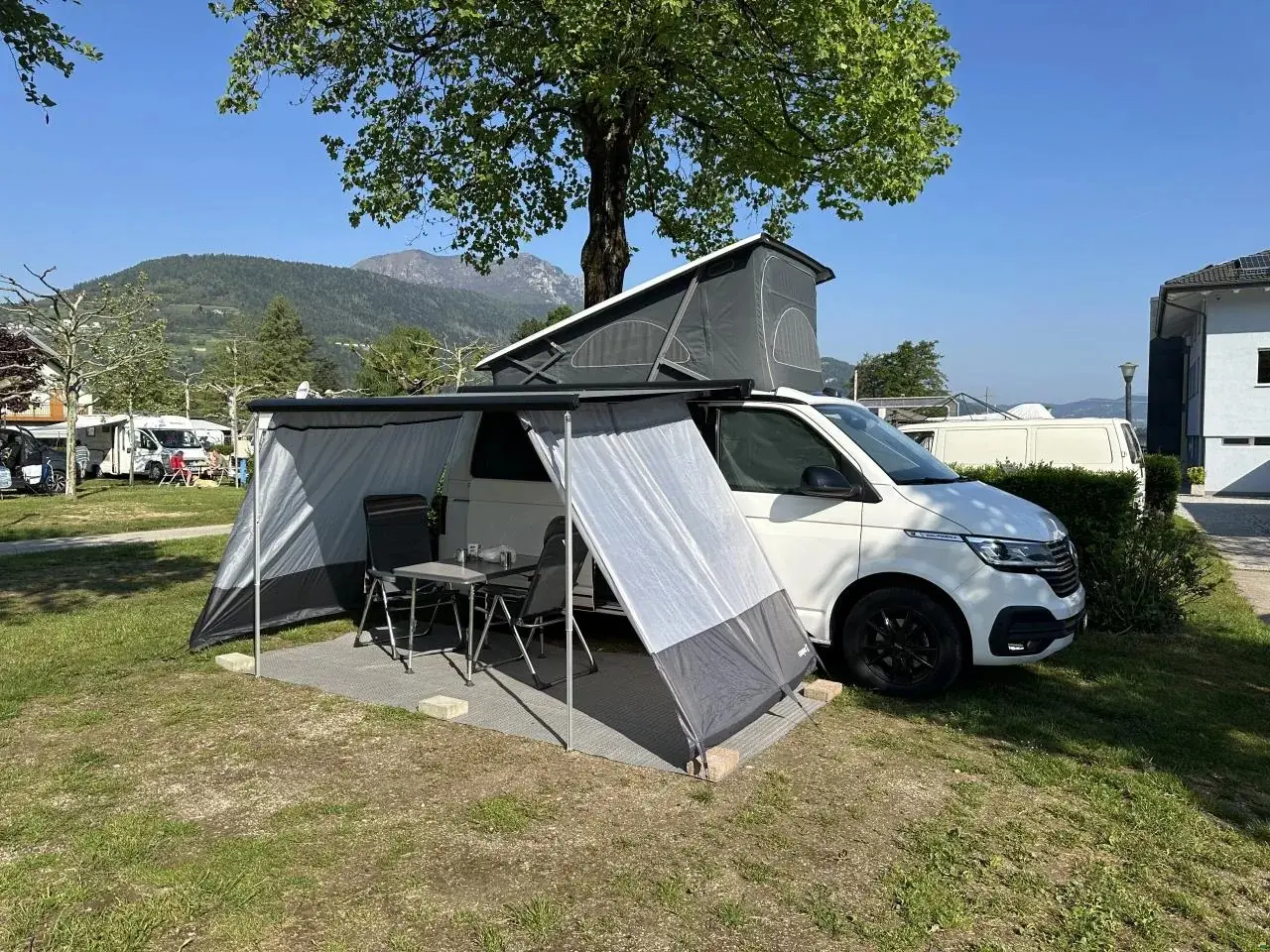 VW T6.1 2.0 TDI 150 Ocean Liberty — Fourgon aménagé robuste, sans accident — vue extérieure