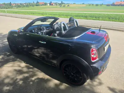 MINI Roadster John Cooper Works — Cabriolet sportif 211 ch, 46'000 km seulement — fianco