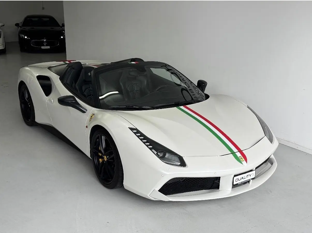 Ferrari 488 Spider 3.9 Turbo — Cabriolet légendaire, boîte d'origine garantie 2 ans — Außenansicht