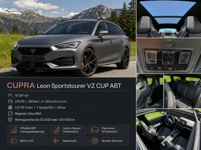 CUPRA Leon ST VZ CUP ABT 370 PS 4Drive — Break sportif haute performance, homologué AMAG — Miniature 7