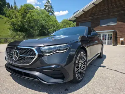 Mercedes-Benz E 220 d AMG Line 4Matic — Berline premium 220 ch, 4WD et faible consommation — exterior view