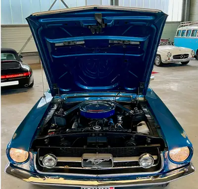 Ford Mustang GT 390 V8 S-Code 1967 — Cabriolet Muscle Car légendaire, rare et homologué — Miniatura 7