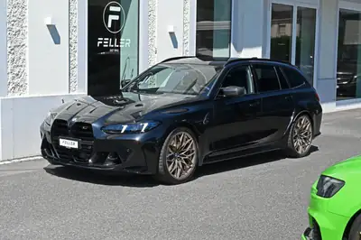 BMW M3 Touring xDrive Competition M — Break sportif 530 ch, quasi neuf — vue extérieure
