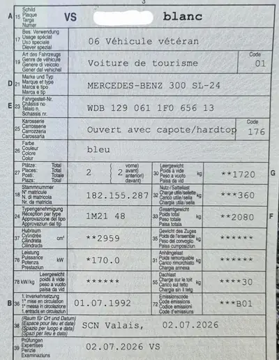 Mercedes-Benz SL 300 — Cabriolet prestige années 90, 231 ch et transmission automatique — Miniatura 9
