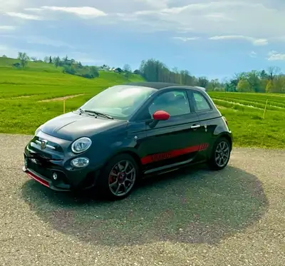 FIAT 500 Abarth 1.4 T-Jet 145 — Cabriolet sportif, 75'000 km seulement — Außenansicht