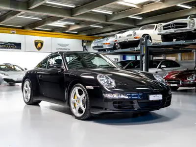Porsche 911 Targa 4 2007 — Cabriolet légendaire, 38'000 km seulement, freins céramique PCCB — Heckansicht
