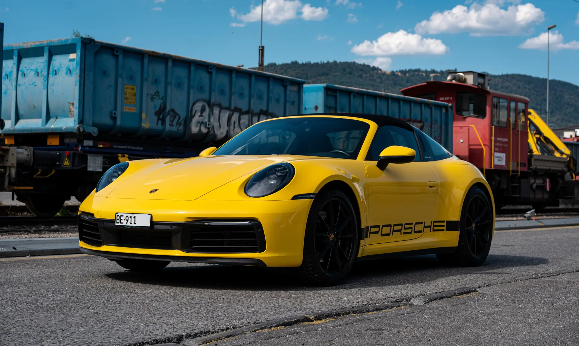 Porsche 911 Targa 4S 2021 — Cabriolet sportif mythique, boîte manuelle, 29'000 km — Außenansicht